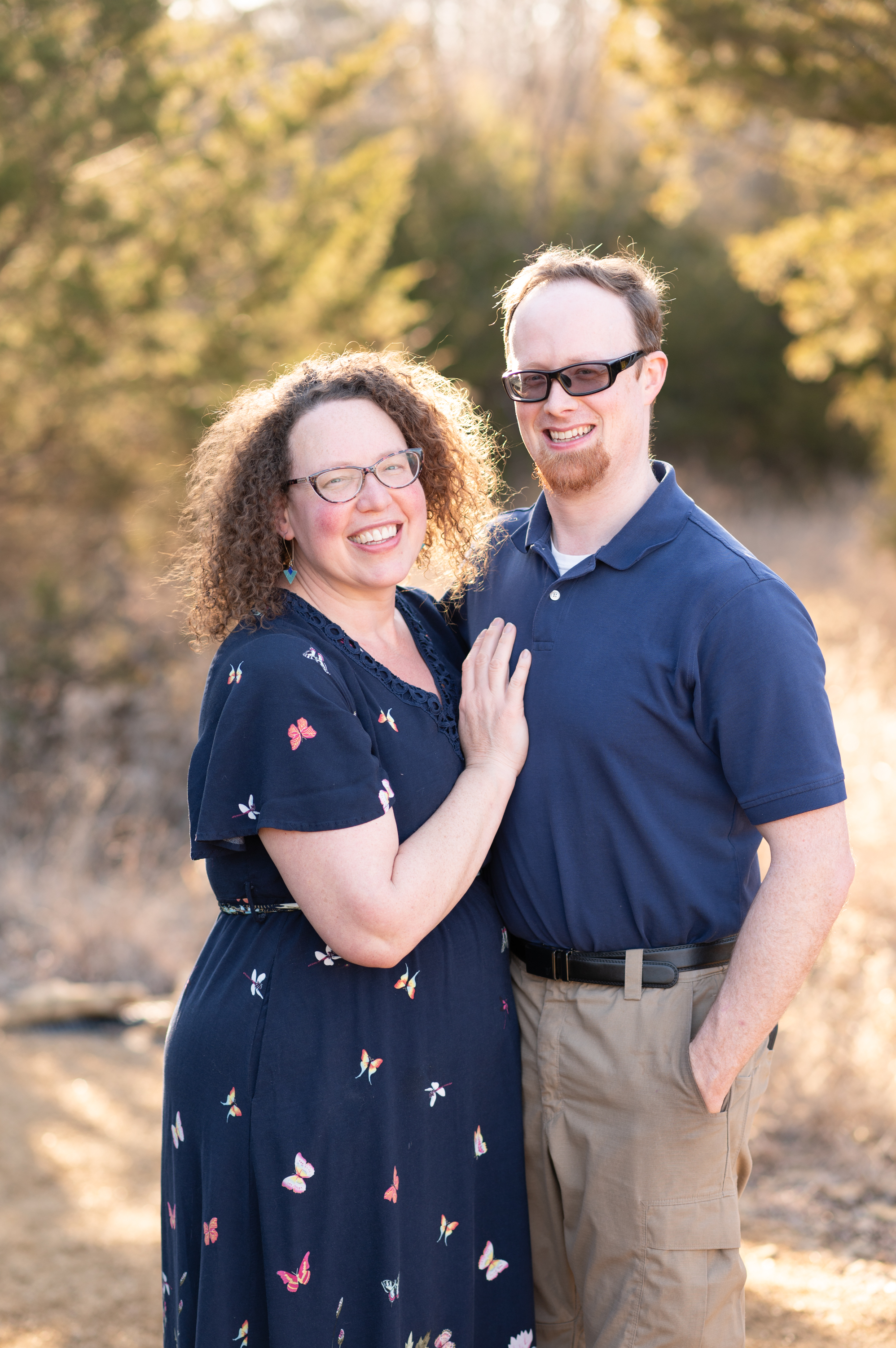 Cameron Byers with his wife, Lydia